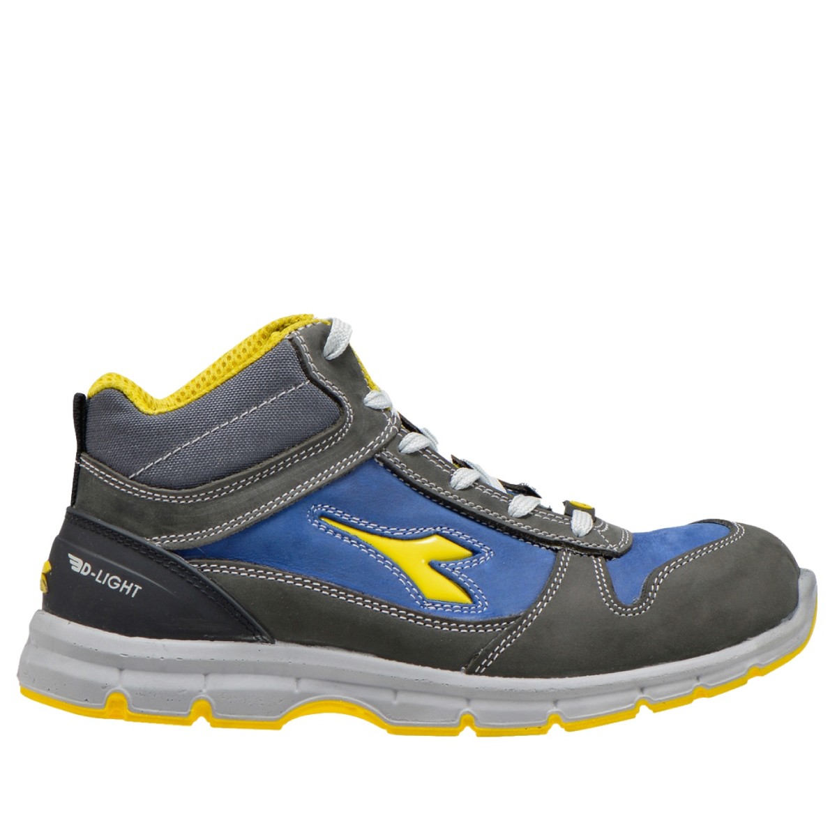 Calzado de seguridad Diadora Run Mid Gris Castillo/Azul Insignia S3S FO SR ESD Unisex Calzado de seguridad Diadora Run Mid Gris Castillo/Azul Insignia S3S FO SR ESD Unisex