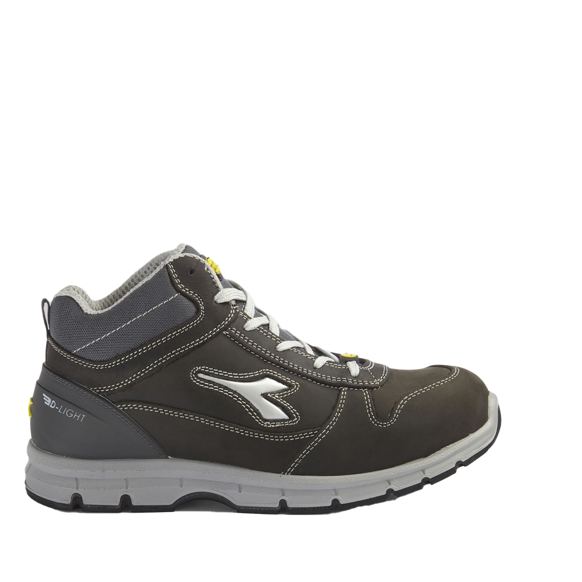 Calzado de seguridad Diadora Run Mid Gris Castillo S3S FO SR ESD Unisex Calzado de seguridad Diadora Run Mid Gris Castillo S3S FO SR ESD Unisex