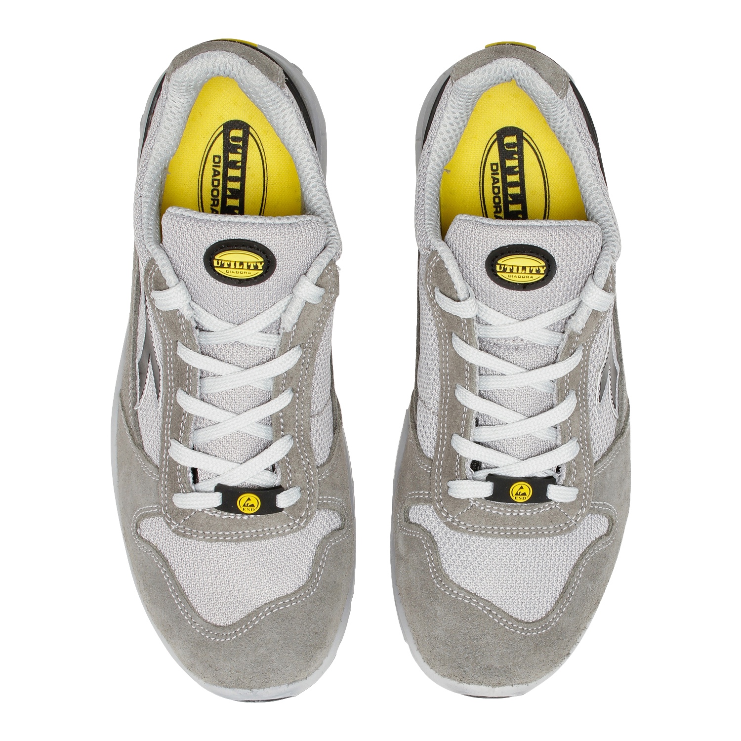 Calzado de seguridad Diadora Run Text Low Gris Castillo/Aluminio S1PS FO SR ESD Unisex Calzado de seguridad Diadora Run Text Low Gris Castillo/Aluminio S1PS FO SR ESD Unisex