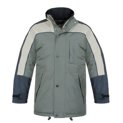 Parka tricolor Vesin beige-verde-negro