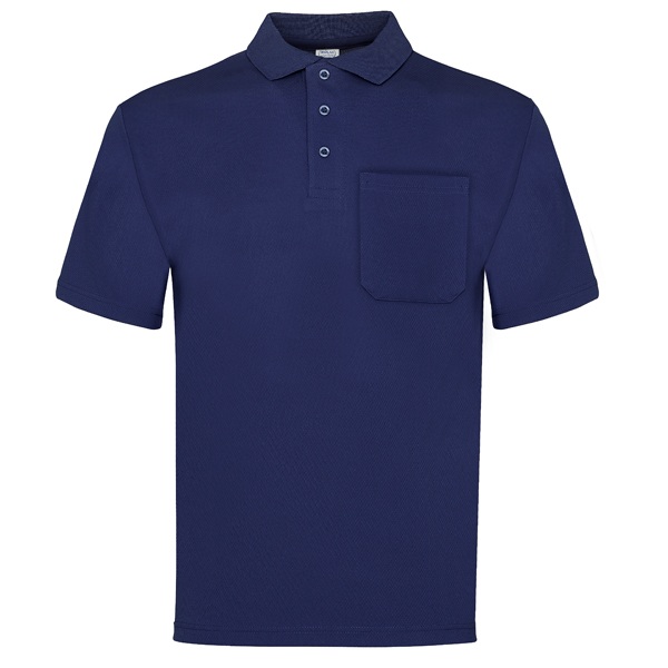 Polo manga corta con bolsillo Vesin azul Polo manga corta con bolsillo Vesin azul