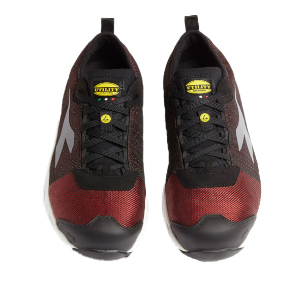 Calzado de seguridad Diadora Fly Litebase Matryx LOW S1PL FO SR HRO SC ESD Rojo y blanco Calzado de seguridad Diadora Fly Litebase Matryx LOW S1PL FO SR HRO SC ESD Rojo y blanco