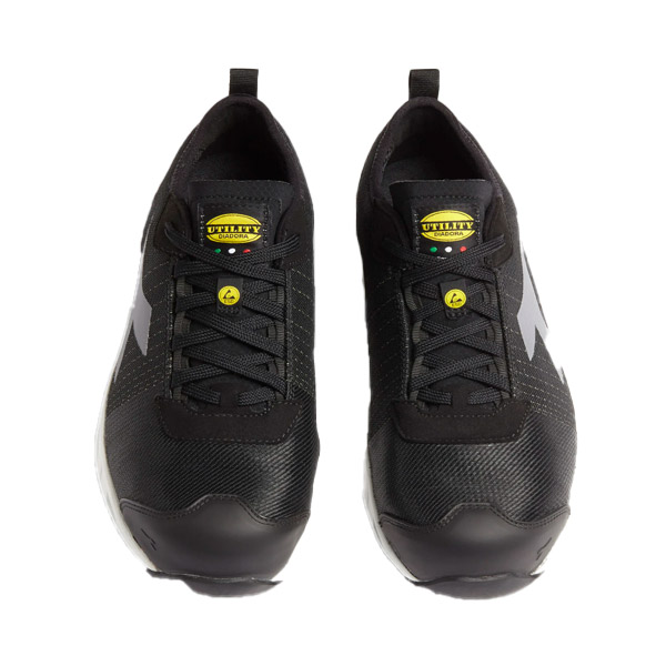 Calzado de seguridad Diadora Fly Litebase Matryx LOW S3L FO SR HRO SC ESD Negro y Blanco Calzado de seguridad Diadora Fly Litebase Matryx LOW S3L FO SR HRO SC ESD Negro y Blanco