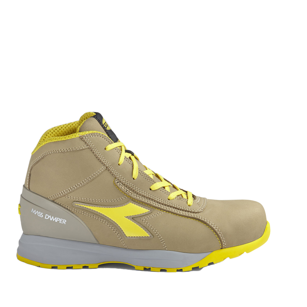 Calzado de seguridad Diadora GLOVE MDS MID S3S FO HRO SR GRIS ROCA DE LUNA Calzado de seguridad Diadora GLOVE MDS MID S3S FO HRO SR GRIS ROCA DE LUNA