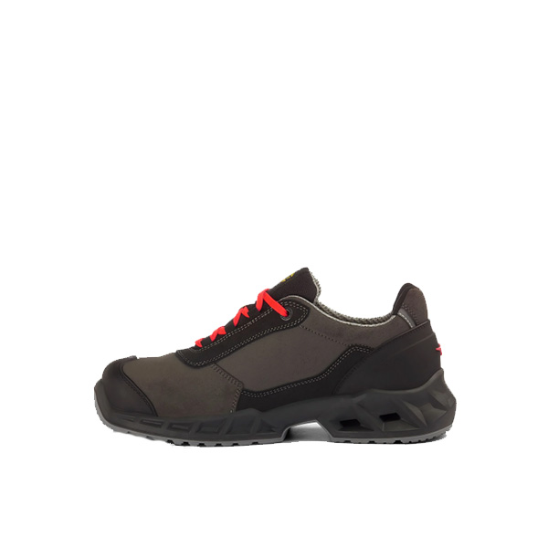 Calzado de seguridad Diadora SHARK STAB IMP LEAT LOW NEGRO ROJO S3S FO SR SC ESD Calzado de seguridad Diadora SHARK STAB IMP LEAT LOW NEGRO ROJO S3S FO SR SC ESD