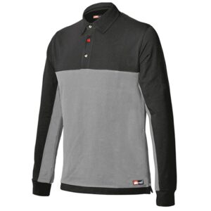 8776 POLO STRETCH DE MANGA LARGA-1 Polo de manga larga Starter Stretch gris