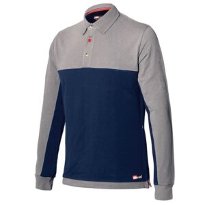 8776 POLO STRETCH DE MANGA LARGA Polo de manga larga Starter Stretch azul