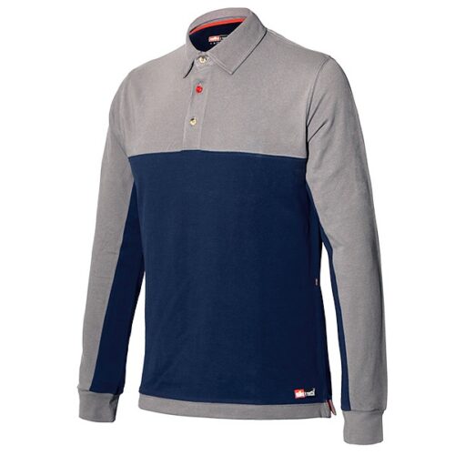 8776 POLO STRETCH DE MANGA LARGA Polo de manga larga Starter Stretch azul