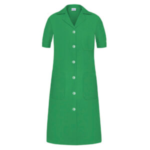 Bata señora entallada Manga corta Vesin verde Bata señora entallada Manga corta Vesin verde