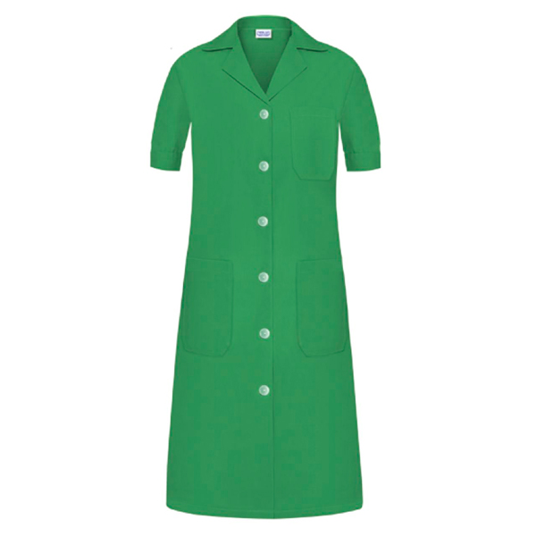 Bata señora entallada Manga corta Vesin verde Bata señora entallada Manga corta Vesin verde