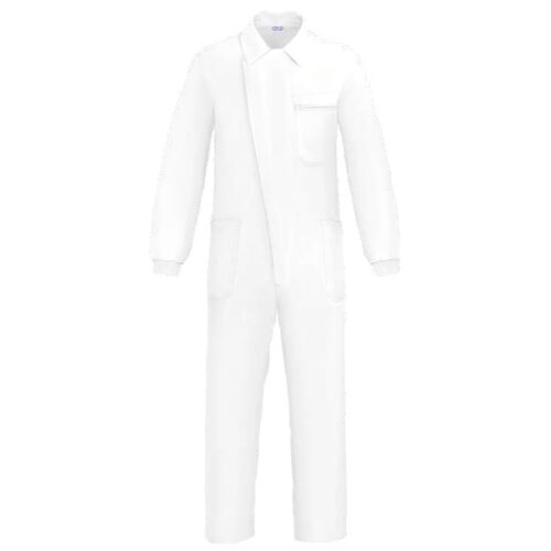 Buzo con cremallera y tapeta Vesin pintor blanco