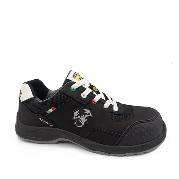 Calzado de seguridad Abarth MOD.ZEROCENTO Nubuck Safety Basso Negro S3 SRC