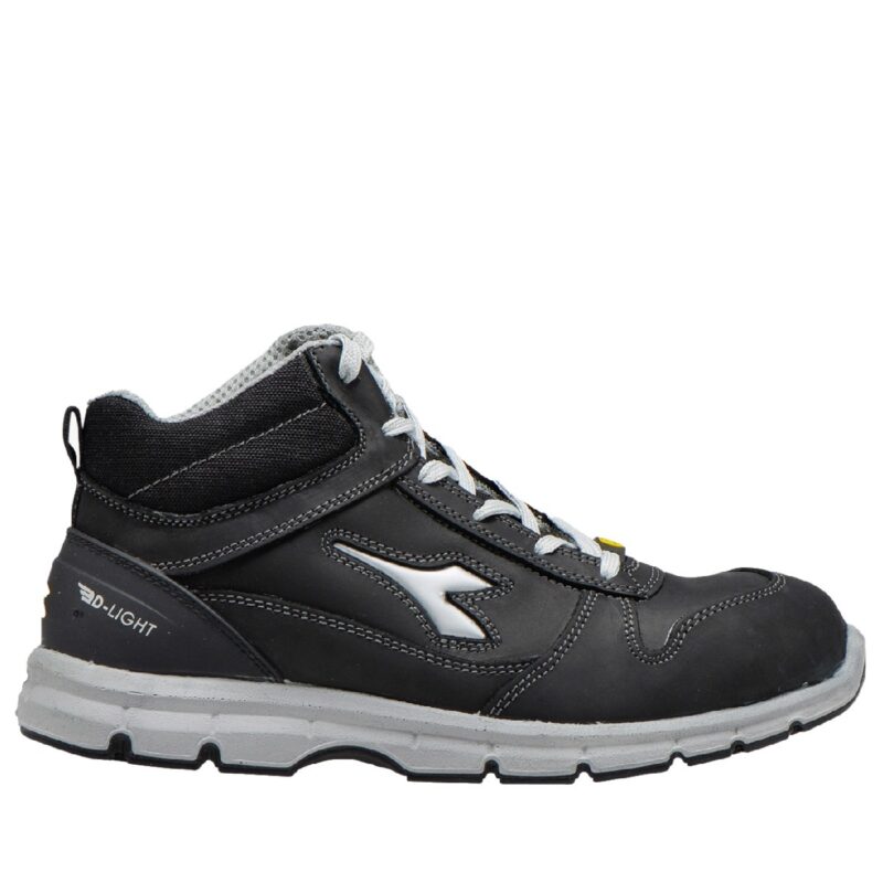 Calzado de seguridad Diadora Run Mid Negro S3S FO SR ESD Unisex