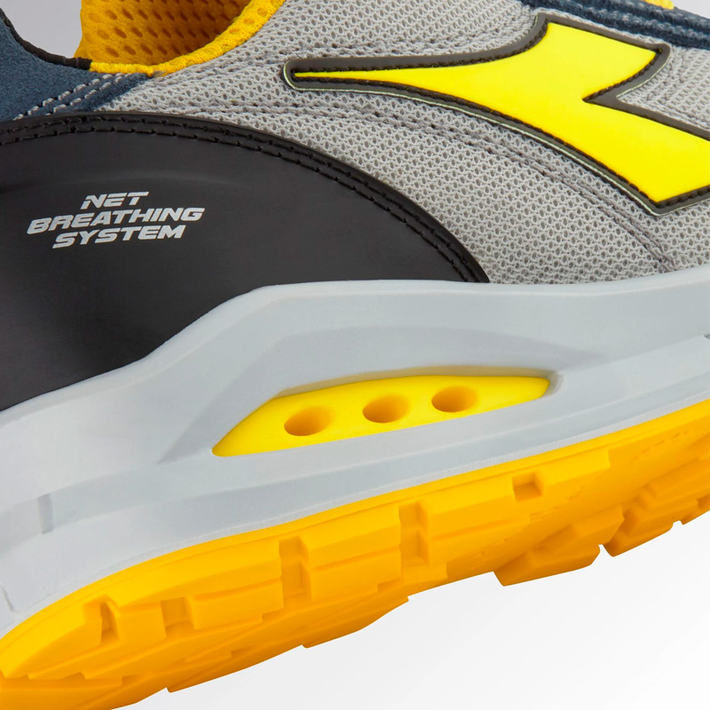 Calzado de seguridad Diadora Run Net Airbox Low S1P SRC Blue cosmos-gris roca lunar Unisex-5 Calzado de seguridad Diadora Run Net AB Low S1PS FO SR Blue cosmos / gris roca lunar