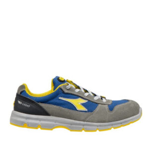 Calzado de seguridad Diadora Run Text Low Gris Castillo/Azul Insignia S1P SRC ESD Unisex