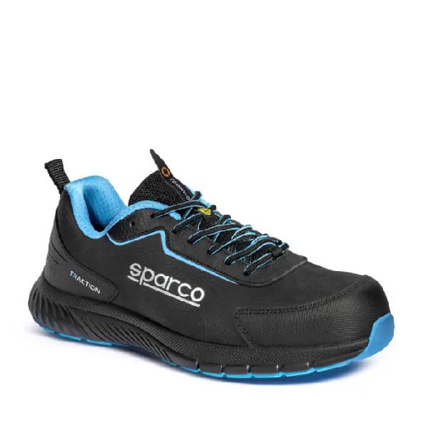 Calzado de seguridad Sparco Traction Nubuck TAKUMA BTB0030B0K30 S3S SR FO HRO SC ESD-2 Calzado de seguridad traction