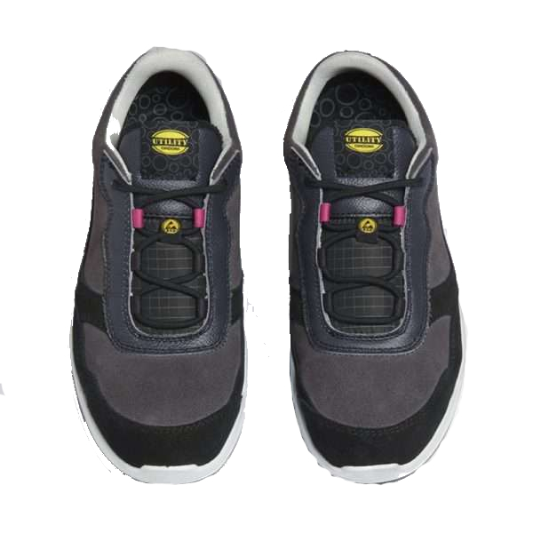 Calzado de seguridad para mujer Diadora ATHENA LOW S3L FO SR ESD Hierro y rojo frambuesa_3 Calzado de seguridad para mujer Diadora ATHENA LOW S3L FO SR ESD Hierro y rojo frambuesa