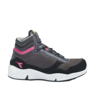 Calzado de seguridad para mujer Diadora ATHENA MID S3L FO SR ESD hierro y rojo frambuesa_1 Calzado de seguridad para mujer Diadora ATHENA MID S3L FO SR ESD hierro y rojo frambuesa