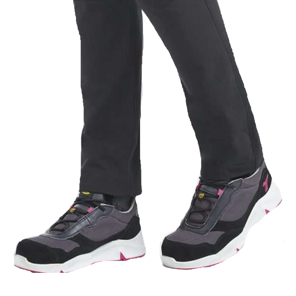 Calzado de seguridad para mujer Diadora ATHENA TEXT LOW S1PL FO SR ESD HIERRO_ROJO FRAMBUESA_3 Calzado de seguridad para mujer Diadora ATHENA TEXT LOW S1PL FO SR ESD HIERRO/ROJO FRAMBUESA