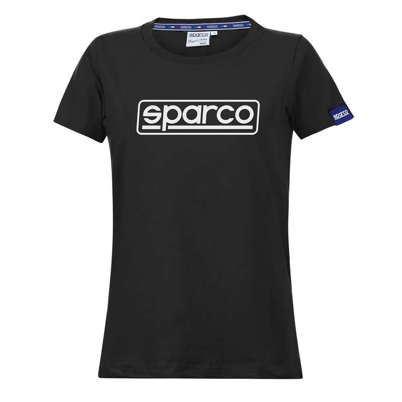 Camiseta para mujeres Sparco T-SHIRT FRAME LADY 01325NR Camiseta para mujeres Sparco T-SHIRT FRAME LADY 01325NR