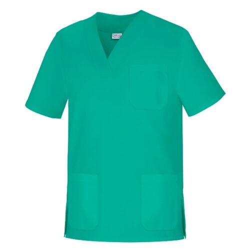 Casaca cuello pico unisex manga corta Vesin verde Casaca cuello pico unisex manga corta Vesin verde