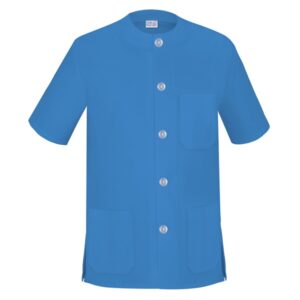 Casaca cuello redondo unisex manga corta Vesin azul Casaca cuello redondo unisex manga corta Vesin azul