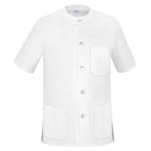 Casaca cuello redondo unisex manga corta Vesin blanco Casaca cuello redondo unisex manga corta Vesin blanco