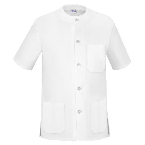 Casaca cuello redondo unisex manga corta Vesin blanco Casaca cuello redondo unisex manga corta Vesin blanco