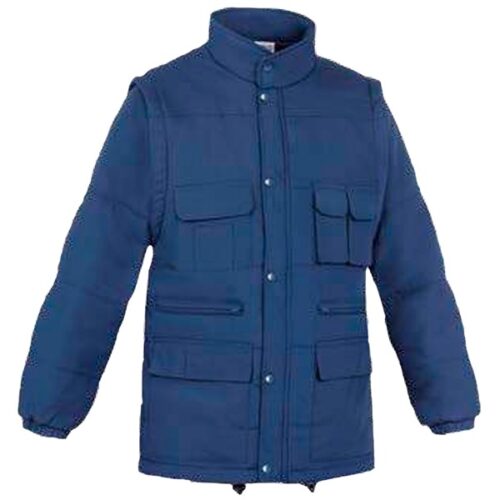 Cazadora con mangas desmontables acolchado Vesin azul Cazadora con mangas desmontables acolchado Vesin azul