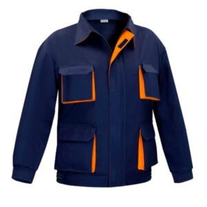 Cazadora multibolsillos cremallera Vesin bicolor azul-naranja Cazadora multibolsillos cremallera Vesin bicolor azul-naranja