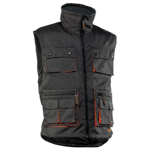 Chaleco Juba 837 Profesional Gris oscuro - Negro - Naranja