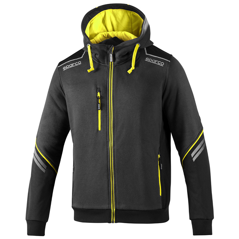 Chaqueta Sparco TECH HOODED FULL ZIP 02414GSGF Chaqueta Sparco TECH HOODED FULL ZIP 02414GSGF