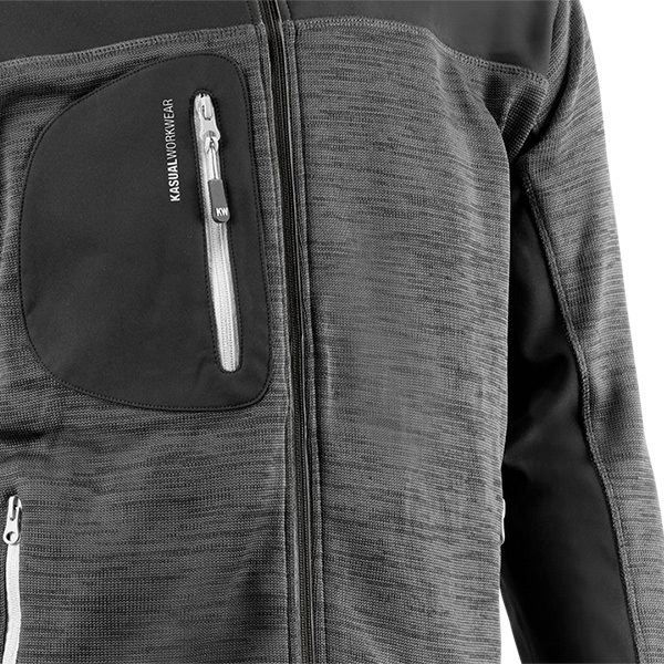 Chaqueta con capucha fija exterior Juba 2897G KARAVIA Gris-2 Chaqueta con capucha fija exterior Juba 2897G KARAVIA Gris - Negro