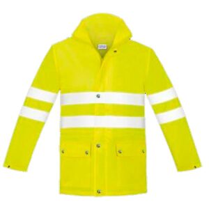 Chaqueta de lluvia alta visibilidad Vesin amarillo Chaqueta de lluvia alta visibilidad Vesin amarillo