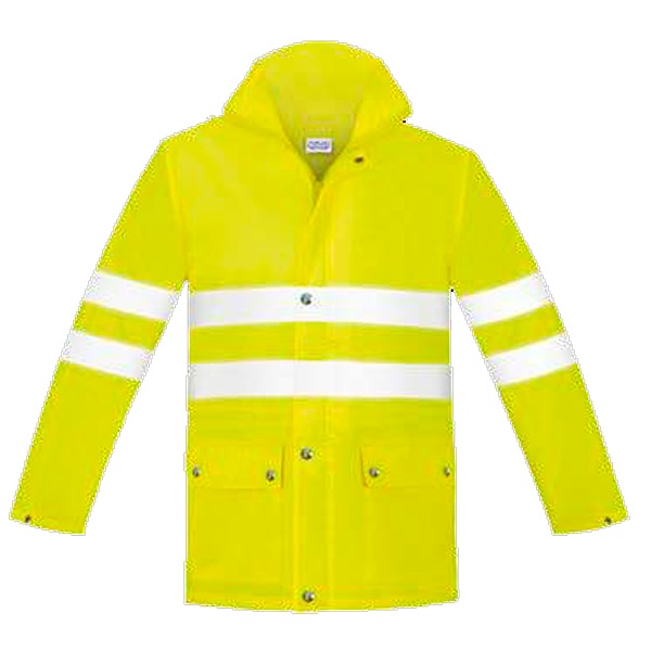 Chaqueta de lluvia alta visibilidad Vesin amarillo Chaqueta de lluvia alta visibilidad Vesin amarillo