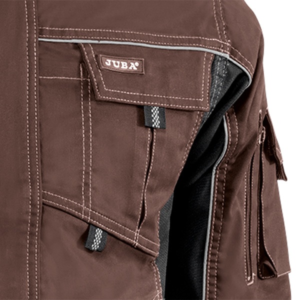 Chaqueta multibolsillos Juba 190 FLEX Marrón - Negro