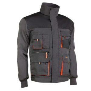 Chaqueta multibolsillos Juba 960 TOP RANGE Gris oscuro - Negro - Naranja