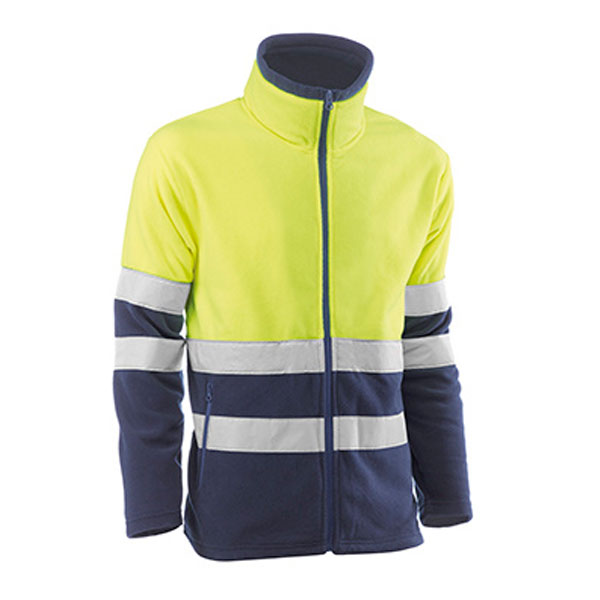 Forro polar Juba HV1772 URSUS Amarillo flúor - Azul marino Forro polar Juba HV1772 URSUS Amarillo flúor - Azul marino