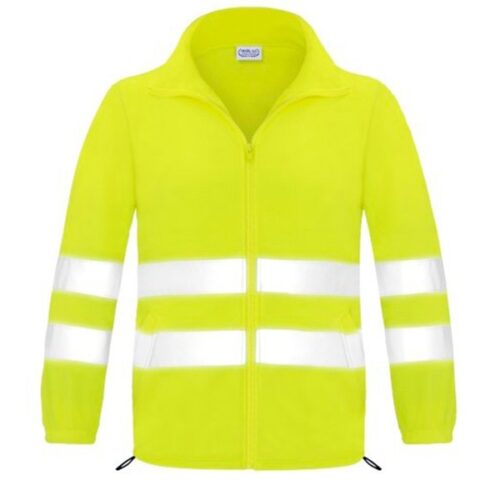 Forro polar abierto con cremallera alta visibilidad Vesin amarillo Forro polar abierto con cremallera alta visibilidad Vesin amarillo