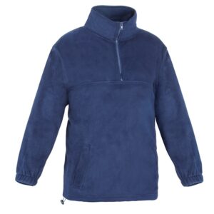 Forro polar con cuello y con cremallera Vesin azul