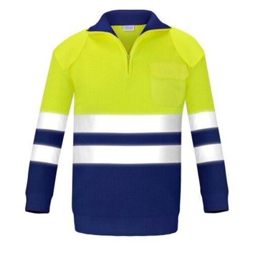 Jersey con bolsillo y refuerzos alta visibilidad Vesin azul Jersey con bolsillo y refuerzos alta visibilidad Vesin azul
