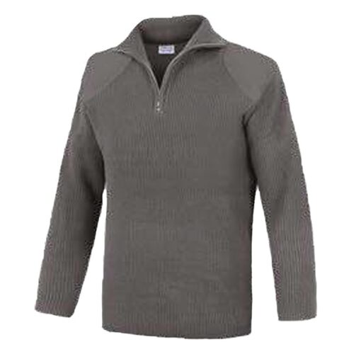 Jersey cuello cremallera con refuerzo sin bolsillo Vesin gris Jersey cuello cremallera con refuerzo sin bolsillo Vesin gris