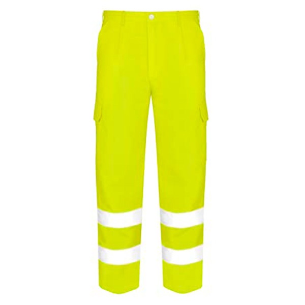 Pantalón Acolchado Multibolsillos de alta visibilidad Vesin amarillo Pantalón Acolchado Multibolsillos de alta visibilidad Vesin amarillo