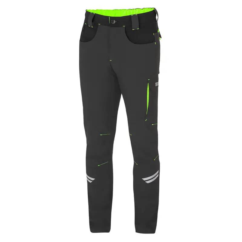 Pantalon Tech Sparco KANSAS 02425GSVF NEGRO_VERDE Pantalones tech sparco Negro verde