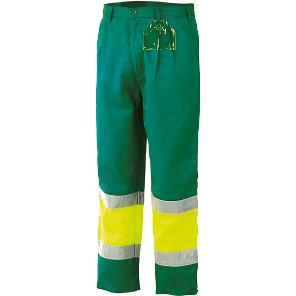 Pantalon alta visibilidad con forro bicolor Starter amarillo-verde Pantalon alta visibilidad con forro bicolor Starter amarillo-verde
