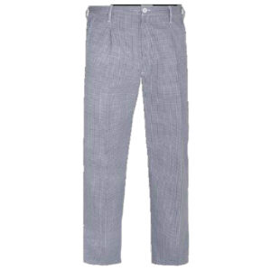 Pantalón con goma y cremallera blanco-azul PU602