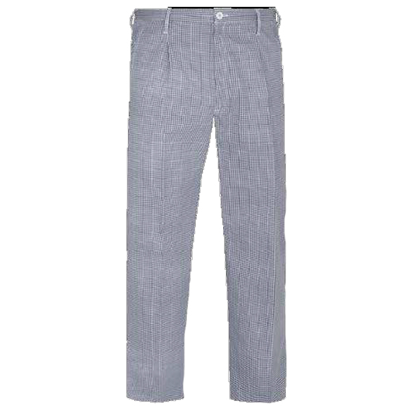 Pantalón con goma y cremallera blanco-azul PU602