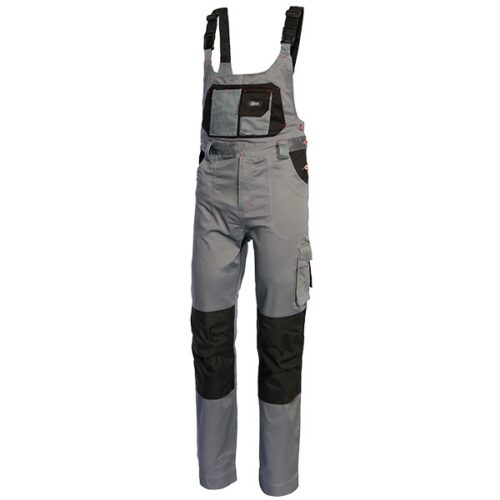 Pantalón con peto Starter Stretch gris Pantalón de trabajo con peto Starter Stretch gris