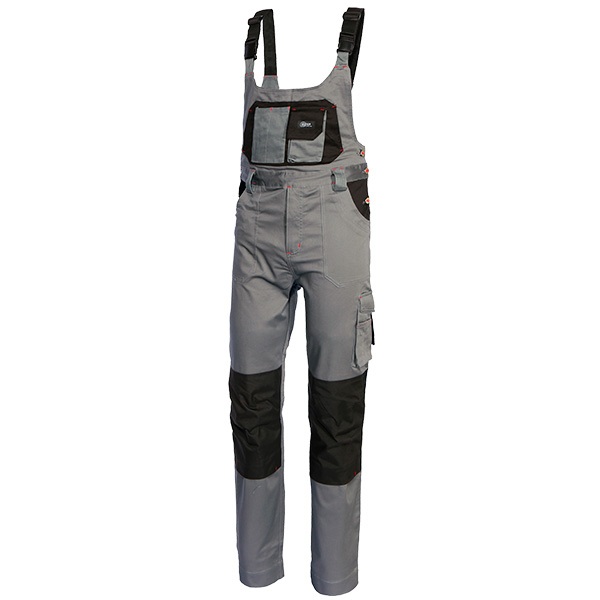 Pantalón con peto Starter Stretch gris Pantalón de trabajo con peto Starter Stretch gris