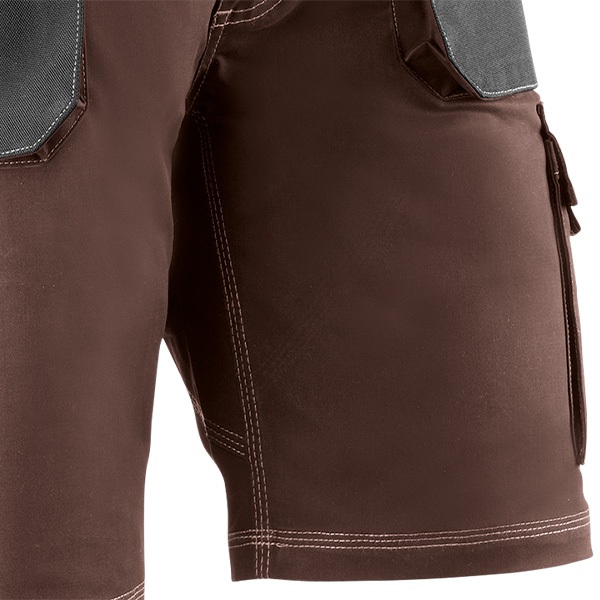 Pantalón corto multibolsillos Juba 192 FLEX Marrón - Negro-3 Pantalón corto multibolsillos Juba 192 FLEX Marrón - Negro